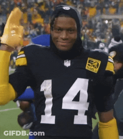 George Pickens Hand Twirl GIF