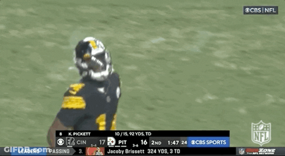 George Pickens In Intense Battle GIF