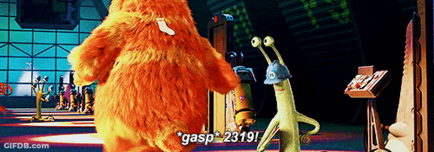 George Sanderson Monster Inc 2319 Gasp GIF