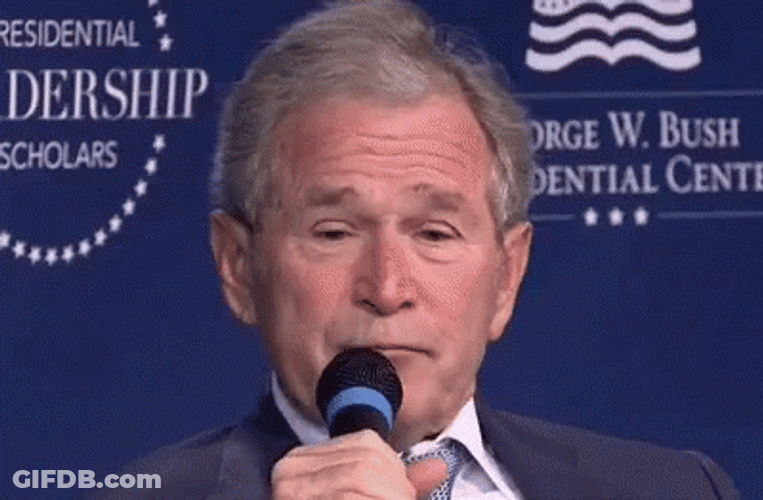 George W. Bush Speaking GIF