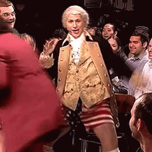 George Washington Dancing Andy Samberg SNL GIF