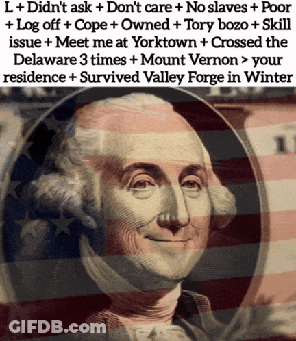 George Washington I Didn't Ask GIF