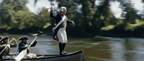 George Washington Painting GIF
