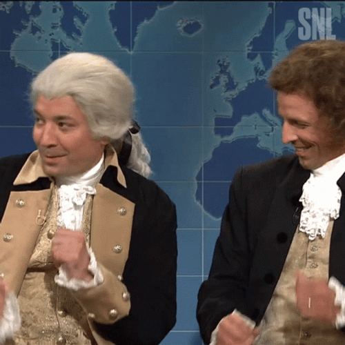 George Washington Seth Myers Dancing SNL GIF