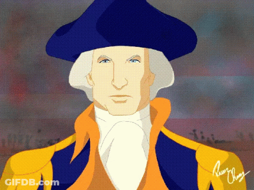 George Washington Signed By Randy Chez GIF