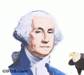George Washington Sticking His Tongue Out GIF