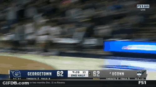 Georgetown UConn Basketball Game Live GIF