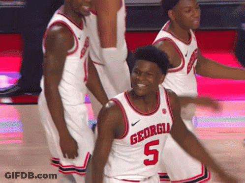 Georgia Basketball Players Standing GIF