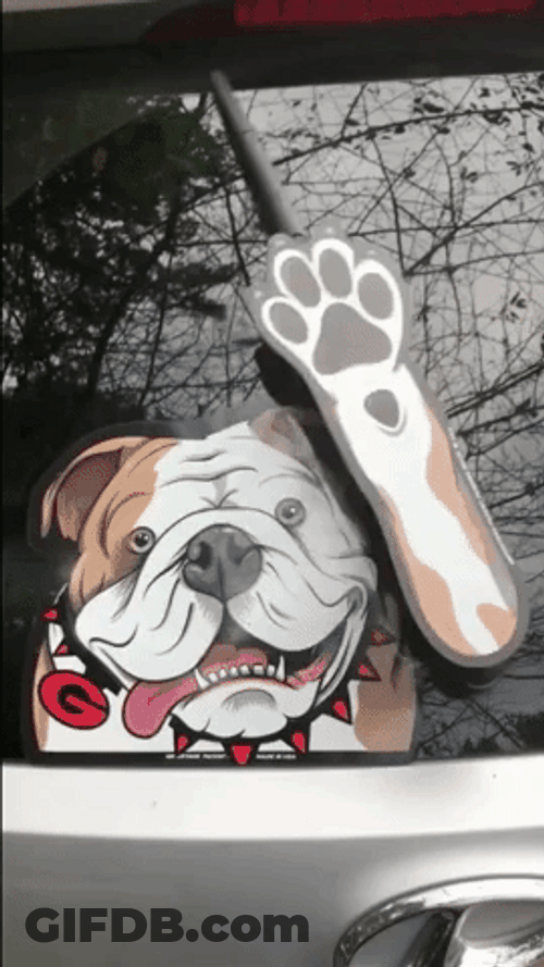 Georgia Dog Waving GIF
