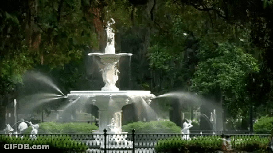 Georgia Old Fountain Design GIF