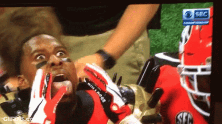 Georgia Scary Football Player GIF