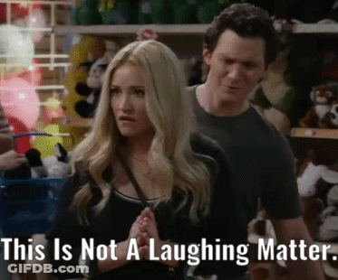 Georgie Cooper This Is Not A Laughing Matter GIF
