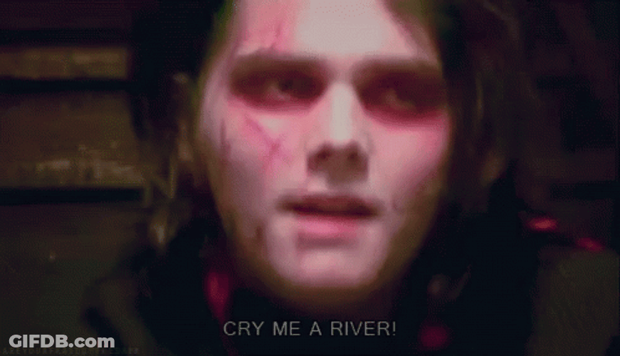 Gerard Way Cry Me A River GIF