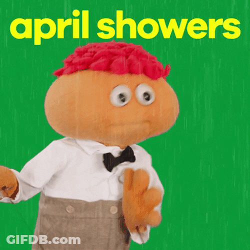 Gerbert Pouring April Showers Bring Flowers GIF
