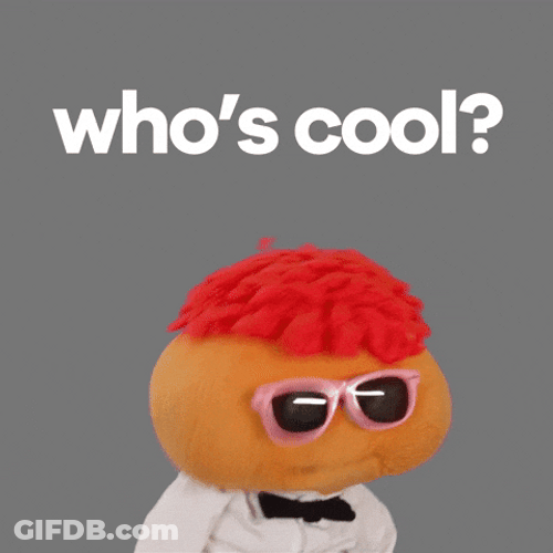 Gerbert Puppet Whos Cool You Are GIF