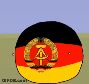 German Flag With Wheat Wreath GIF