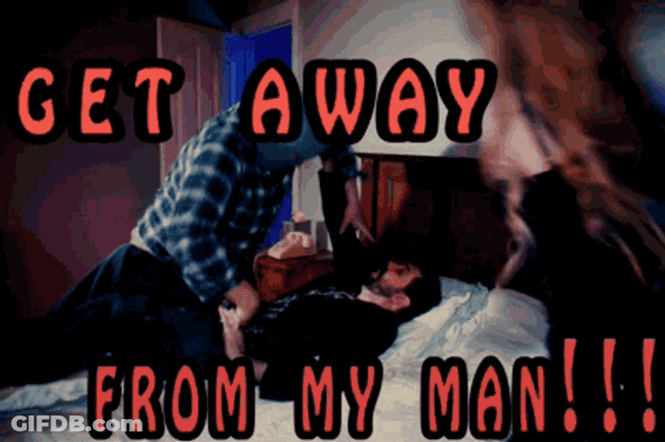Get Away From My Man Fight GIF