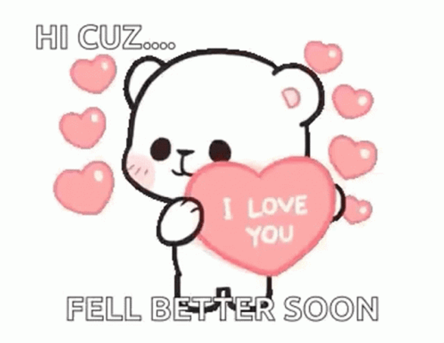 Get Better Soon Cousin Love GIF