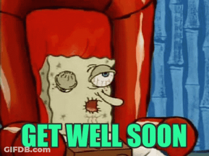 Get Better Soon Spongebob Square Pants GIF