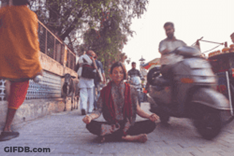 Get Flexible With Yoga Meditation Posture GIF
