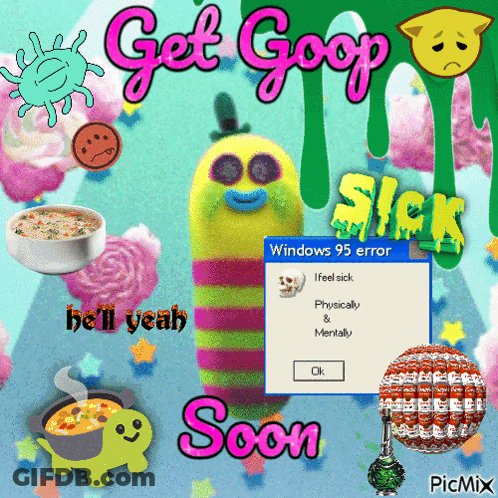 Get Goop Soon Poster With Windows 95 Error GIF