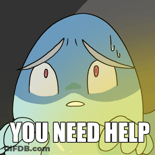 Get Help Frightened Character GIF