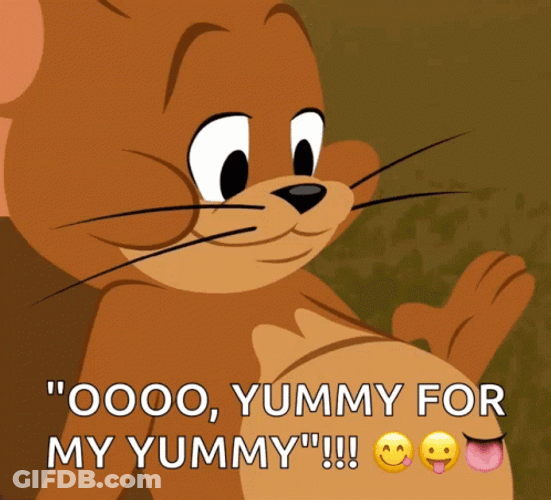 Get In My Belly Jerry Mouse GIF