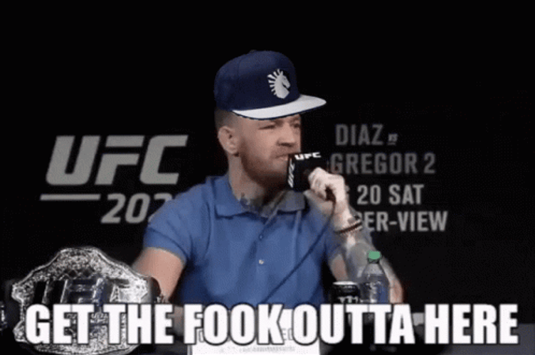 Get Me Out Of Here Conor McGregor GIF