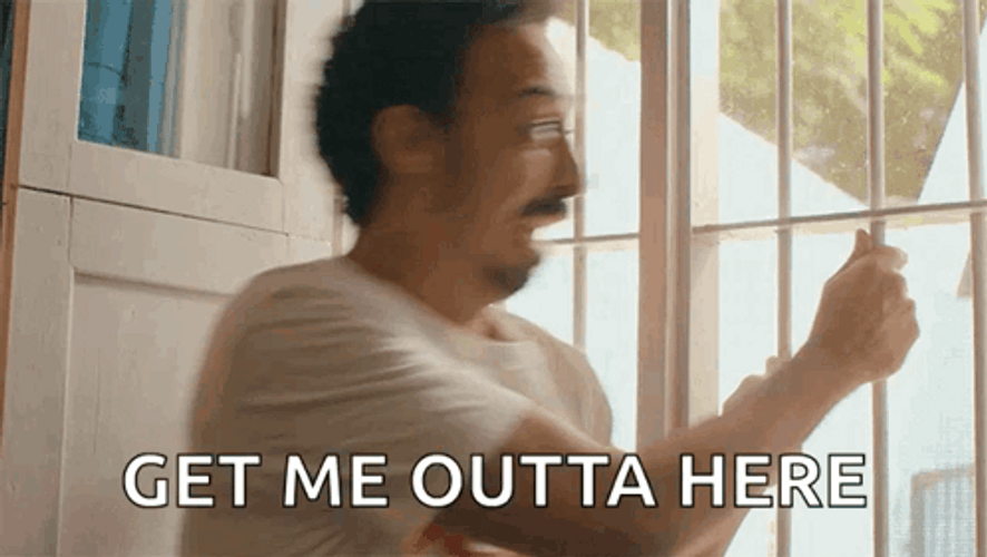 Get Me Out Of Here Funny Naser Al Azzeh GIF