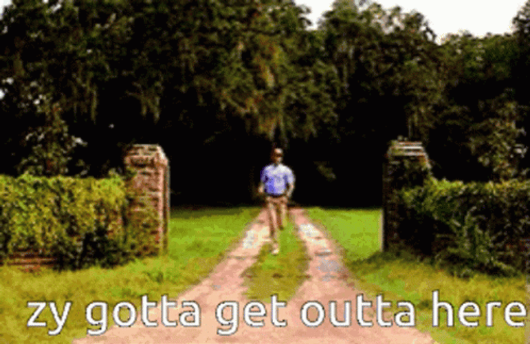 Get Me Out Of Here Run Escape GIF