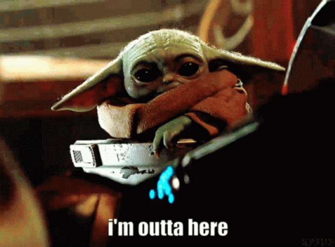 Get Me Out Of Here Star Wars Yoda GIF