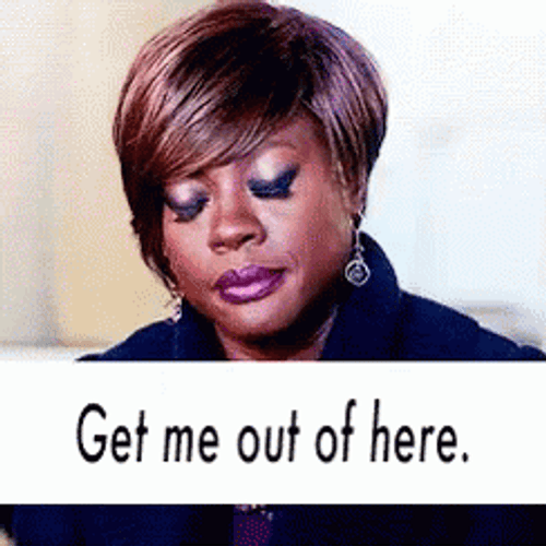 Get Me Out Of Here Viola Davis GIF