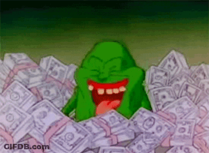 Get Money Slimer Ghostbusters GIF