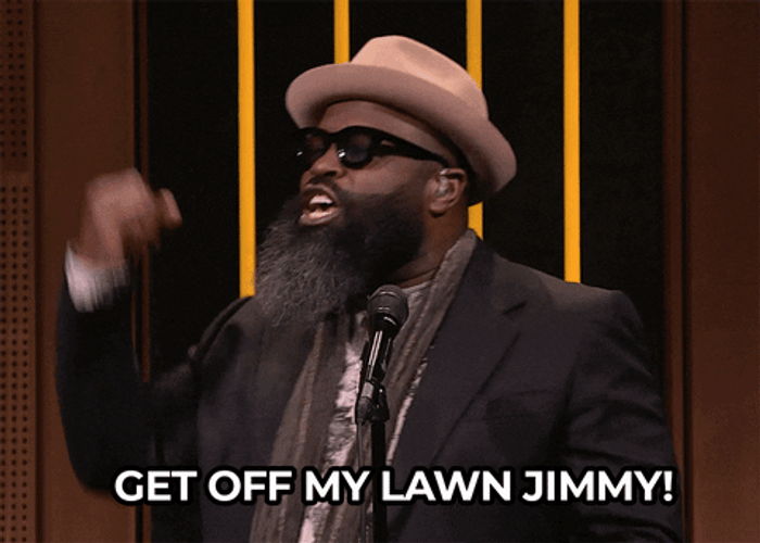 Get Off My Lawn Jimmy Fallon GIF