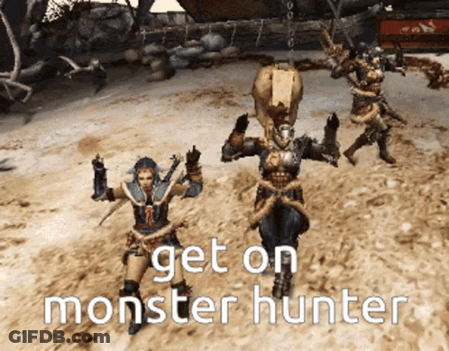 Get On Monster Hunter Screenshot GIF