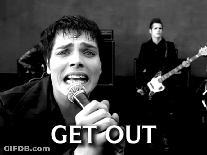 Get Out Man And Leave GIF
