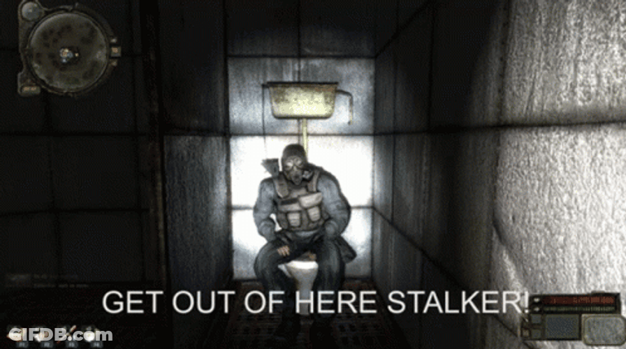 Get Out Of Here Stalker GIF