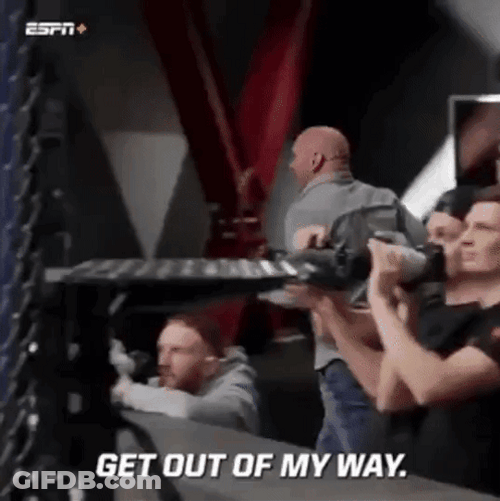 Get Out Of My Way Dana White GIF
