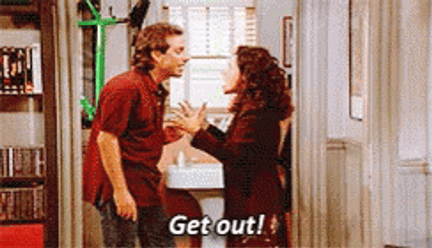 Get Out Seinfield Jerry GIF