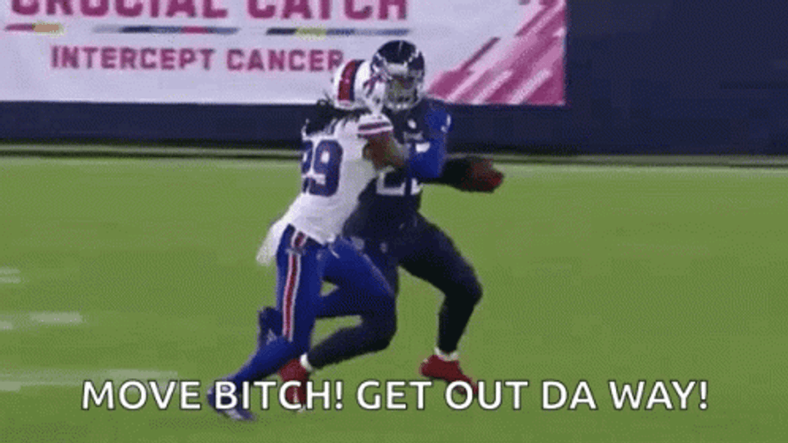 Get Out The Way Derrick Henry Stiff Arm GIF