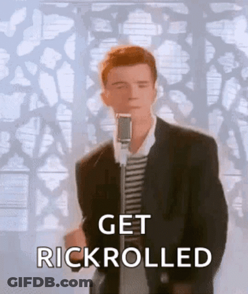 Get Rick Roll Meme GIF