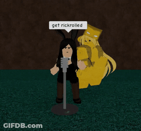 Get Rick Rolled Video Game Roblox GIF