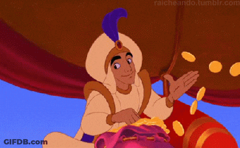 Get That Money Aladdin GIF