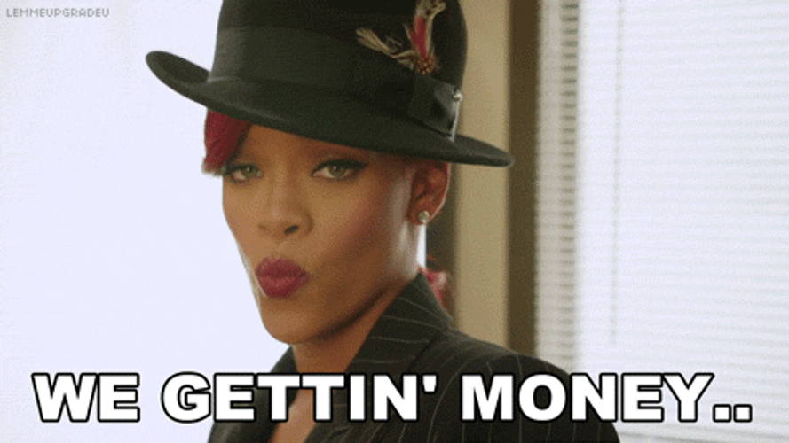 Get That Money Rihanna GIF