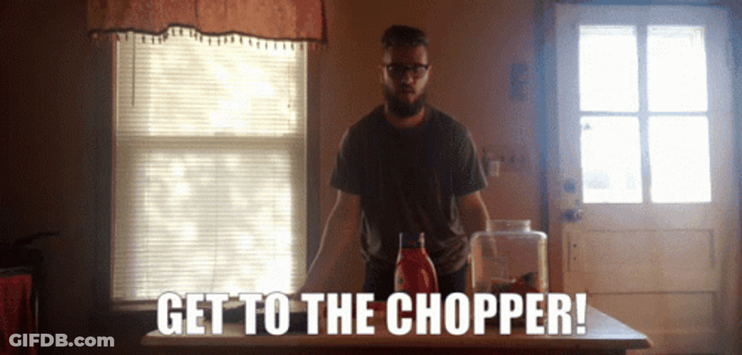 Get To The Choppa Flipping Table GIF