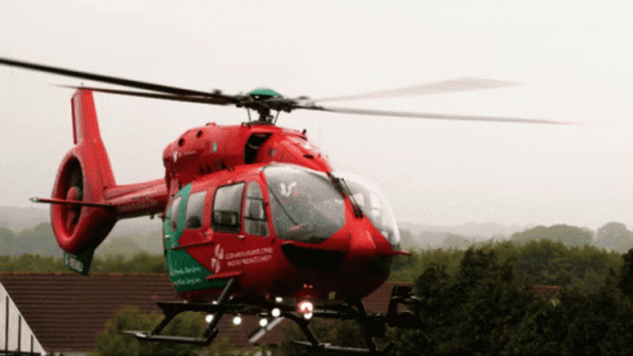 Get To The Choppa Red Helicopter GIF
