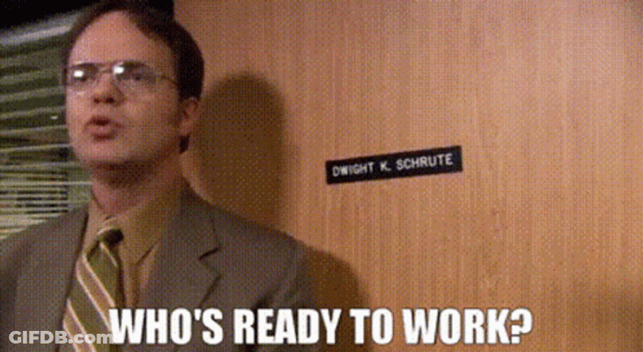 Get To Work Dwight Schrute The Office GIF