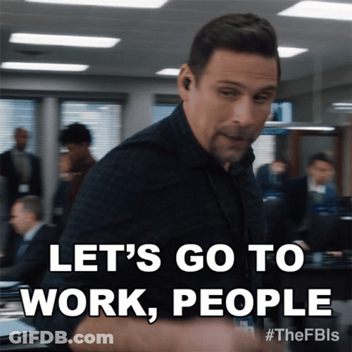 Get To Work Jeremy Sisto FBI GIF