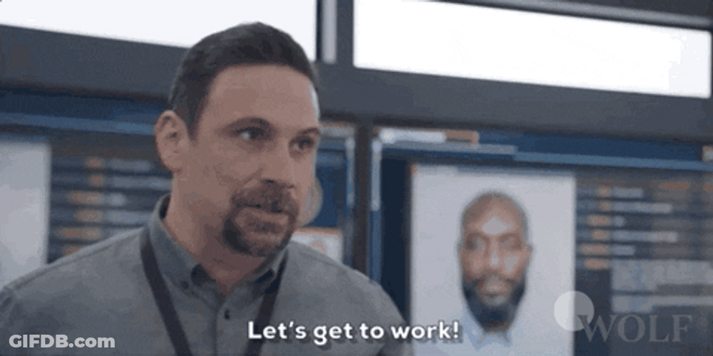 Get To Work Jubal Valentine FBI GIF