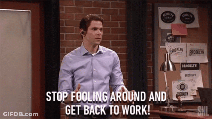 Get To Work Spencer Shay SNL GIF